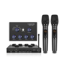 Sound Town 16 Channels Wireless Microphone Karaoke Mixer System w/ 2 Wireless...