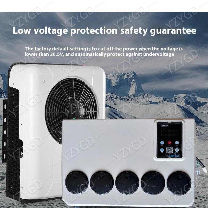 12000 BTU Truck Cab Air Conditioner 12V Split AC Fits Semi Trucks Bus RV Caravan - Image 3 of 4