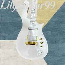 Classic Prince Cloud White Electric Guitar Pearl White Gold Hardware
