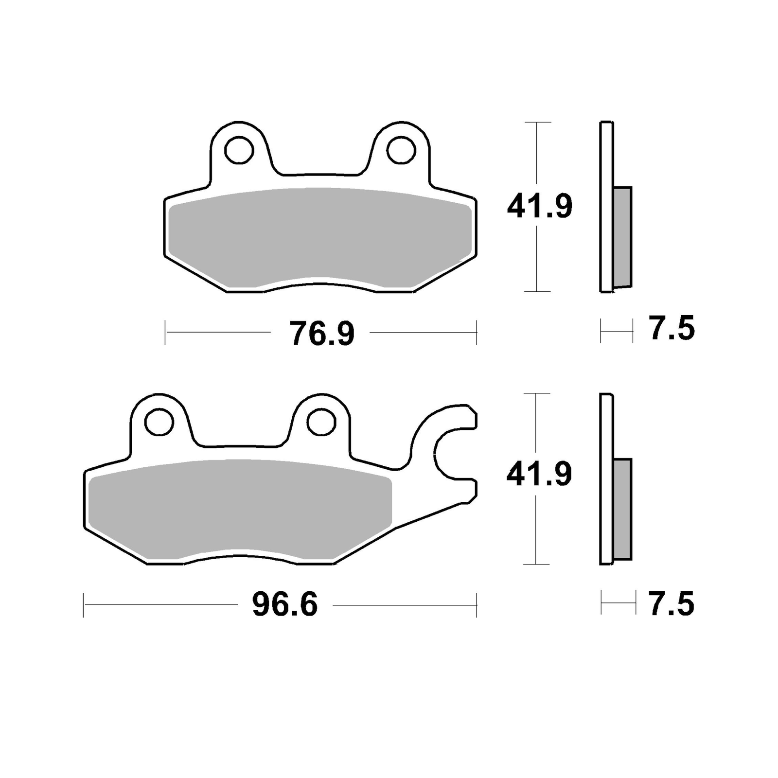 Brake Pads for KAWASAKI Z 400 ABS 2019-2021 Front Street SBS