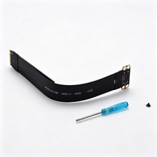 M.2 NVMe PCIe 4.0 to OCuLink SFF-8611 Adapter Board Cut for 60mm 64Gbps FPC 15