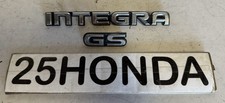 1992-1993 Acura Integra Gs Coupe Sedan Factory Emblem Set Da 2g Rare Honda 1992-1993 Acura Integra Gs Coupe Sedan Factory Emblem Set Da 2g Rare Honda