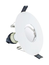 Downlight White Evofire IP65 Fire Rated GU10 Round Matt For 70-100mm Cut Outs