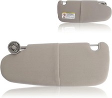 Driver Side Sun Visor Without Sunroof Compatible with Dodge Vehicle Grey Left