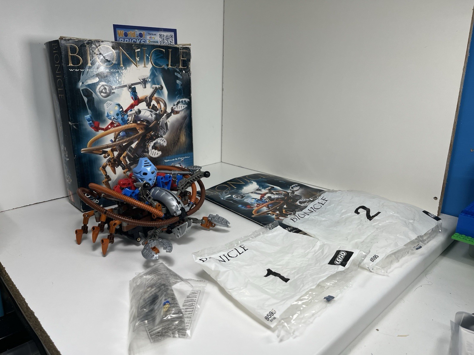 LEGO BIONICLE: Takua and Pewku (8595) With Box & Instructions
