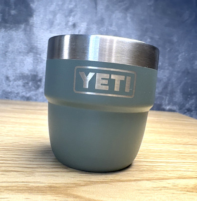 YETI Rambler 4oz Stackable Espresso Cup Olive Green Stainless Steel