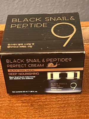 Black Snail & Peptide 9 Perfect Cream Mucin Deep Nourishing 55 ML 1.85 Oz