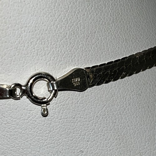 QVC Sterling Silver 16” Herringbone Necklace - NOS - Marked .925 Italy - Vintage - Picture 6 of 6
