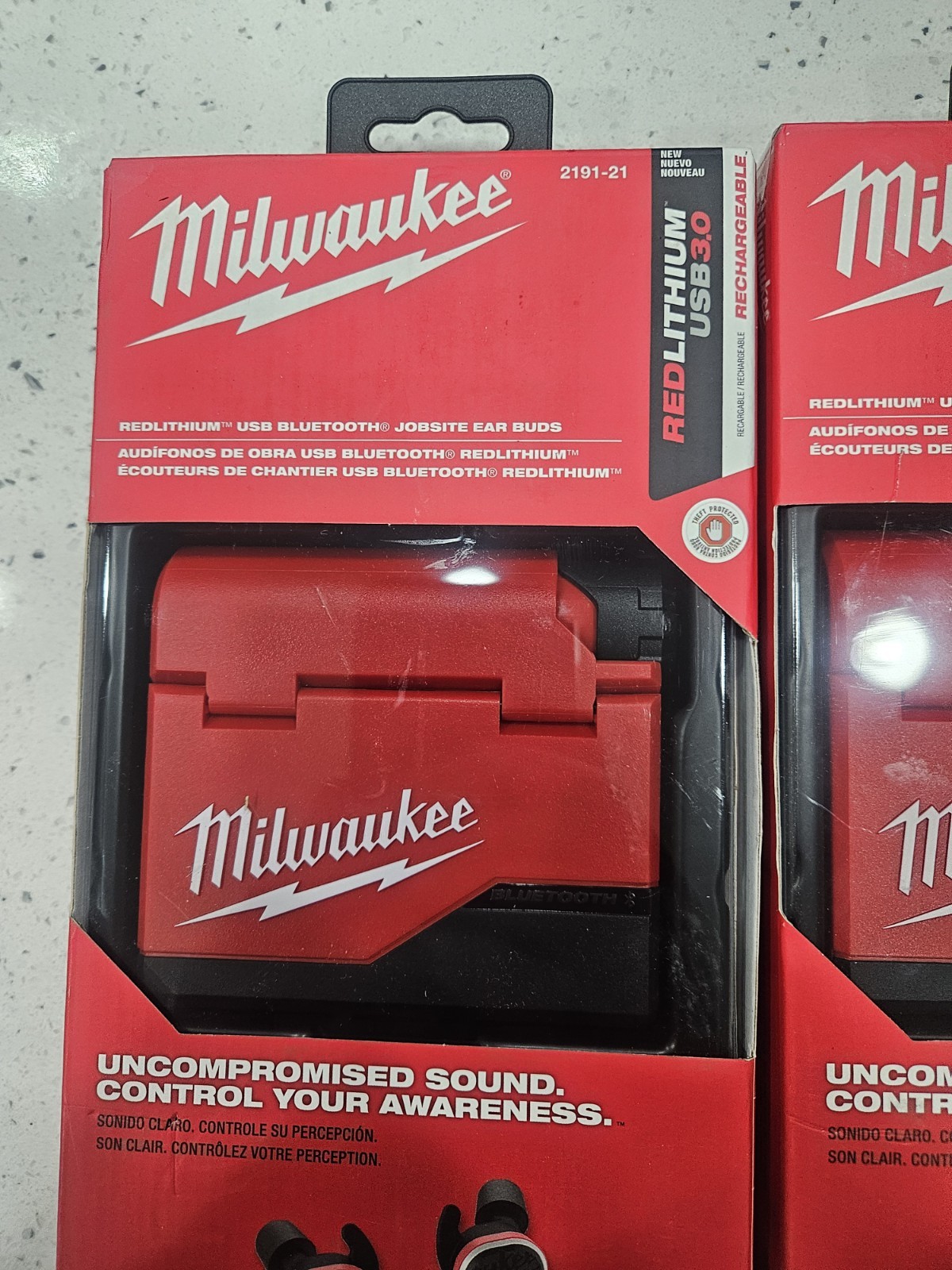 Milwaukee 2191-21 Red Lithium USB Bluetooth Jobsite Ear Buds