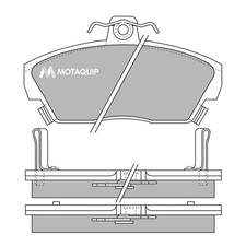 Brake Pads Set For Rover MG 400 420 Turbo Front Motaquip GBP90315 GBP90315AF