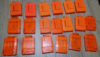 Restposten Konvolut 19 x Nerf N-Strike Elite 6 Dart Magazin Clip Mags ''!''!''!''