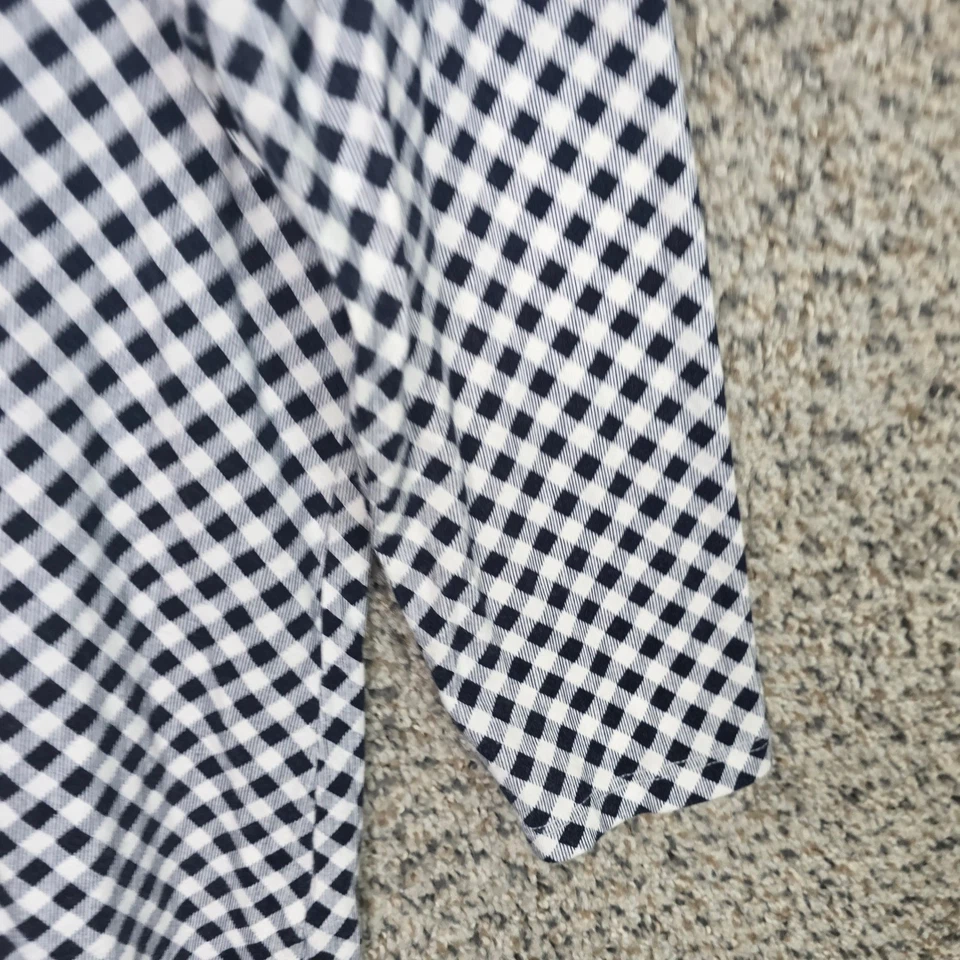 Camiseta Talbots Top Mujer SP Petite Pequeña Azul Guinga Cuello Redondo Informal Damas Foto 2 de 4