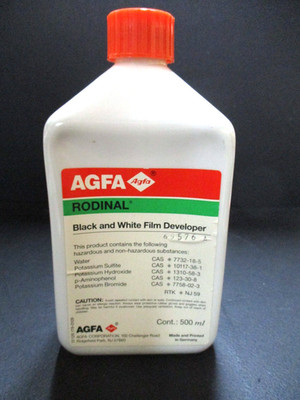 Agfa Rodinal  film developer 500ml new old stock Vintage older version #2