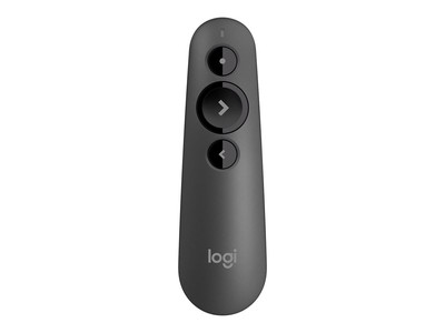 Logitech R500 Bluetooth/RF USB 20m Graphit Laser Präsentation Fernbedienung 910-005843