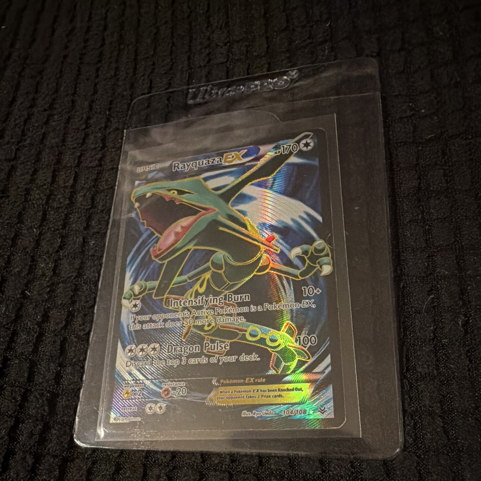 Rayquaza EX Full Art Ultra Rare Holo Roaring Skies 104/108