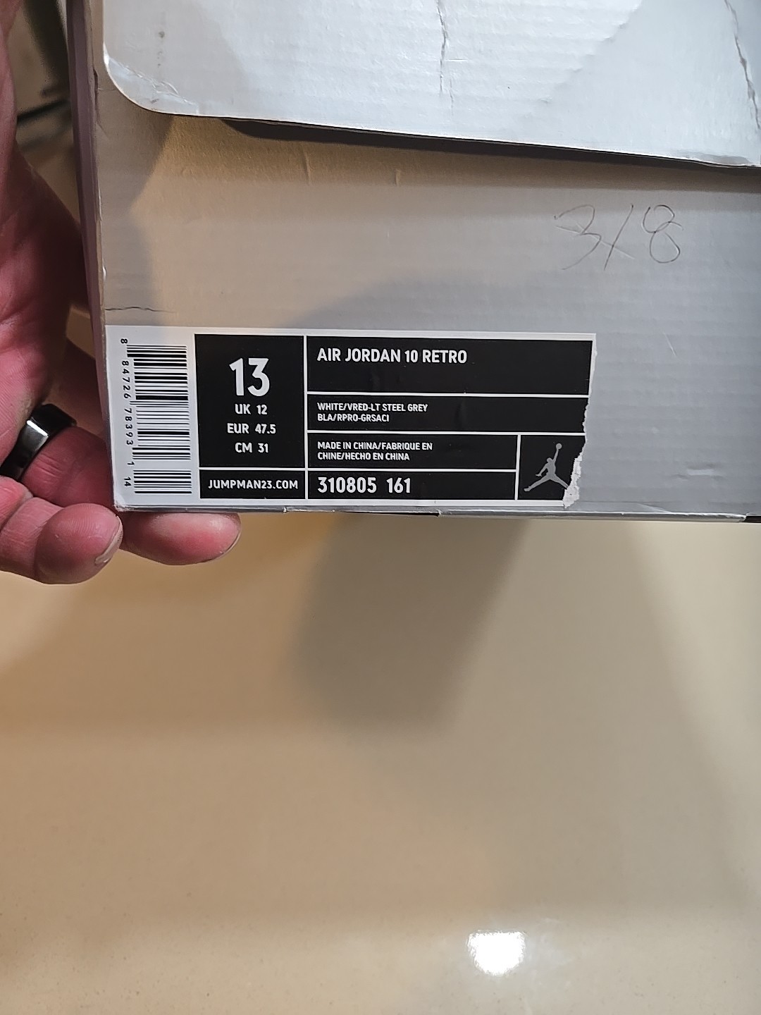 Size 13 -Air Jordan 10 Retro 2005 Red Steel 2005 BRAND NEW IN BOX 100% WEARABLE  thumbnail 20