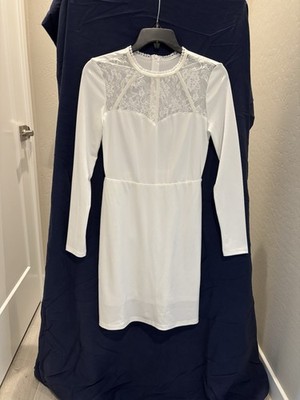 knee length dresses for ladies Long Sleeve Fit-and-Flare Dress main image 0