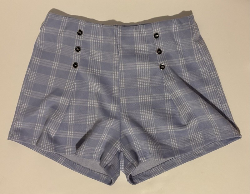 Girls Shorts Purple & White NWOT Size L (14)