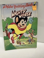 Vintage Mighty Mouse Water Painting Book 1988 Unused Picnic In The Park Rare