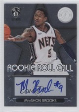 2012-13 Totally Certified Rookie Roll Call Silver MarShon Brooks #14 Auto 0b2