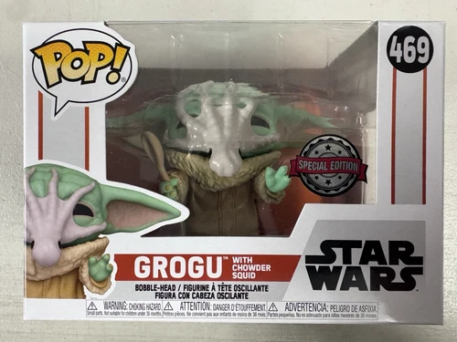 Grogu with Chowder Squid 469 ~ Star Wars: The Mandalorian ~ Funko Pop Vinyl