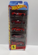 Hot Wheels 2026 Ferrari 5-Pack - 5 Vehicles, Red