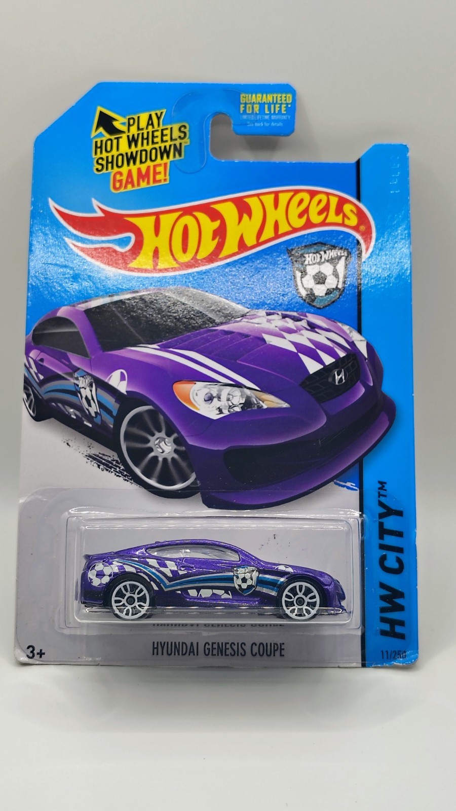 Hot Wheels Mainline - Hyundai Genesis Coupe (Purple) HW City Soccer Leauge