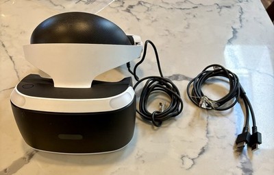 Sony Playstation 4 PS4 Playstation VR 1 Headset White Parts Untested