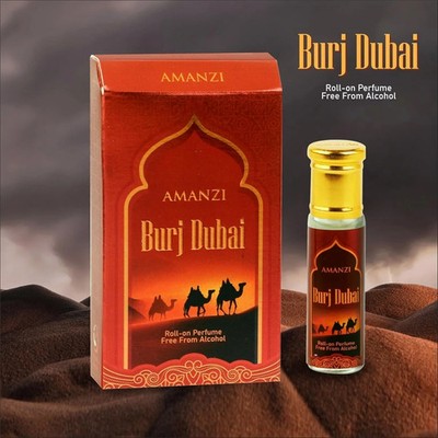 Dubai Attar, Long Lasting Roll On Fragrance Oil Alcohol Free For Unisex, 6ml