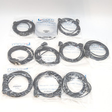 L-com D-Sub Cable Assembly DB9 3M Female-Male Shielded CSMUZ9MF-10 Lot of 10