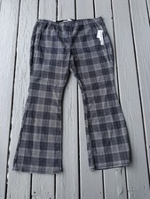 New Tinseltown Pants SZ 22W Black White Plaid...