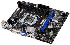 MSI H81M-P33 Intel Socket 1150 DVI 8-Channel Audio Micro-ATX Motherboard