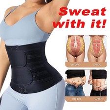 Waist Trainer Training Body Shaper Shapewear Underbust Cincher Tummy Belt Corset
