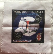 Unused YORK Inset Scooter Rally 2011 LAMBRETTA Club of Great Britain Cloth Patch