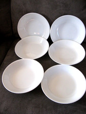 Corelle Classic Winter Frost White Set of 6 Pasta Bowls 20-oz Vitrelle EXC.