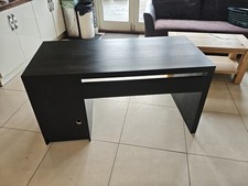 IKEA Malm Black Desk 140x65cm Compatible with Office, Study, or Bedroom