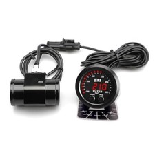 52mm Water Temperature Gauge with Joint Pipe Adaptor Joint Pipe: 38MM Black Red