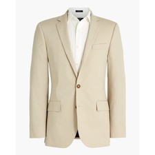 J.Crew Thompson Blazer Mens 36S Sandy Dune New Flex Chino Suit Jacket H5136