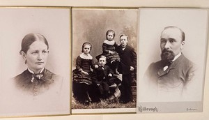 Antique Cabinet Card 1883 Lot –3 Victorian Portraits-Martin Family,Dubuque,IA