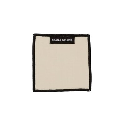 DEAN DELUCA Schwerer Overlock Untersetzer Natur x Schwarz ca. 11 x 11 cm Japan