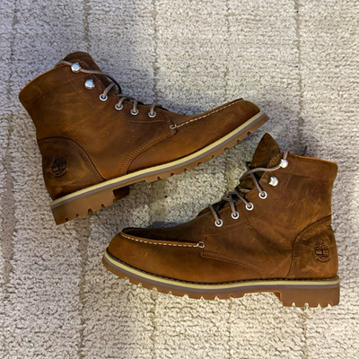 Timberland Men s Waterproof Brown Leather Lace-Up Ankle Boots US 9 Standard
