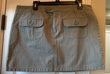Vintage Old Navy Skirt Preppy Ultra Low Waist Green/khaki