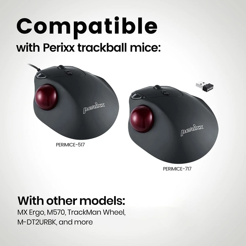 Perixx Replacement Track Mouse ball 18021 Red 34mm 25g Glossy finish Elecom NEW - Image 4 of 4