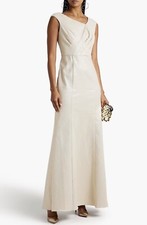 Aidan Mattox Metallic Cap Sleeve Mermaid Gown Size 12US