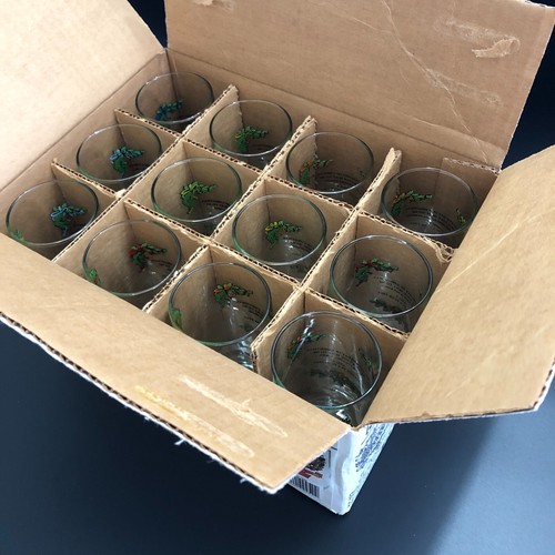 12 DAYS OF CHRISTMAS Drinking Glasses EXCELLENT 12 Anchor Hocking ORIG BOX USA - Picture 10 of 16