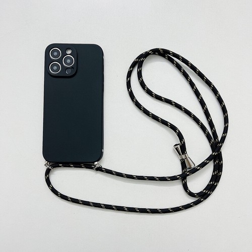 Cross Body Plain Case mit Umhängeband Band für iPhone 16 15 14 13 12 Pro Max - Bild 14 von 20
