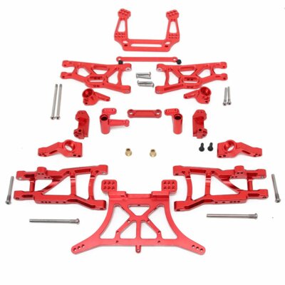 CNC-Metall-Upgrade-Chassis-Ersatzteilkit für 1/10 TRAXXAS Slash 2WD-Ersatz Neu