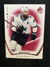 21-22 UD SP Authentic Hockey Red Limited 72 Brent Burns