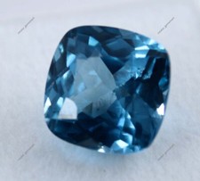 9 Ct Natural Montana Sapphire Cushion Cut CERTIFIED Loose Gemstone Blue