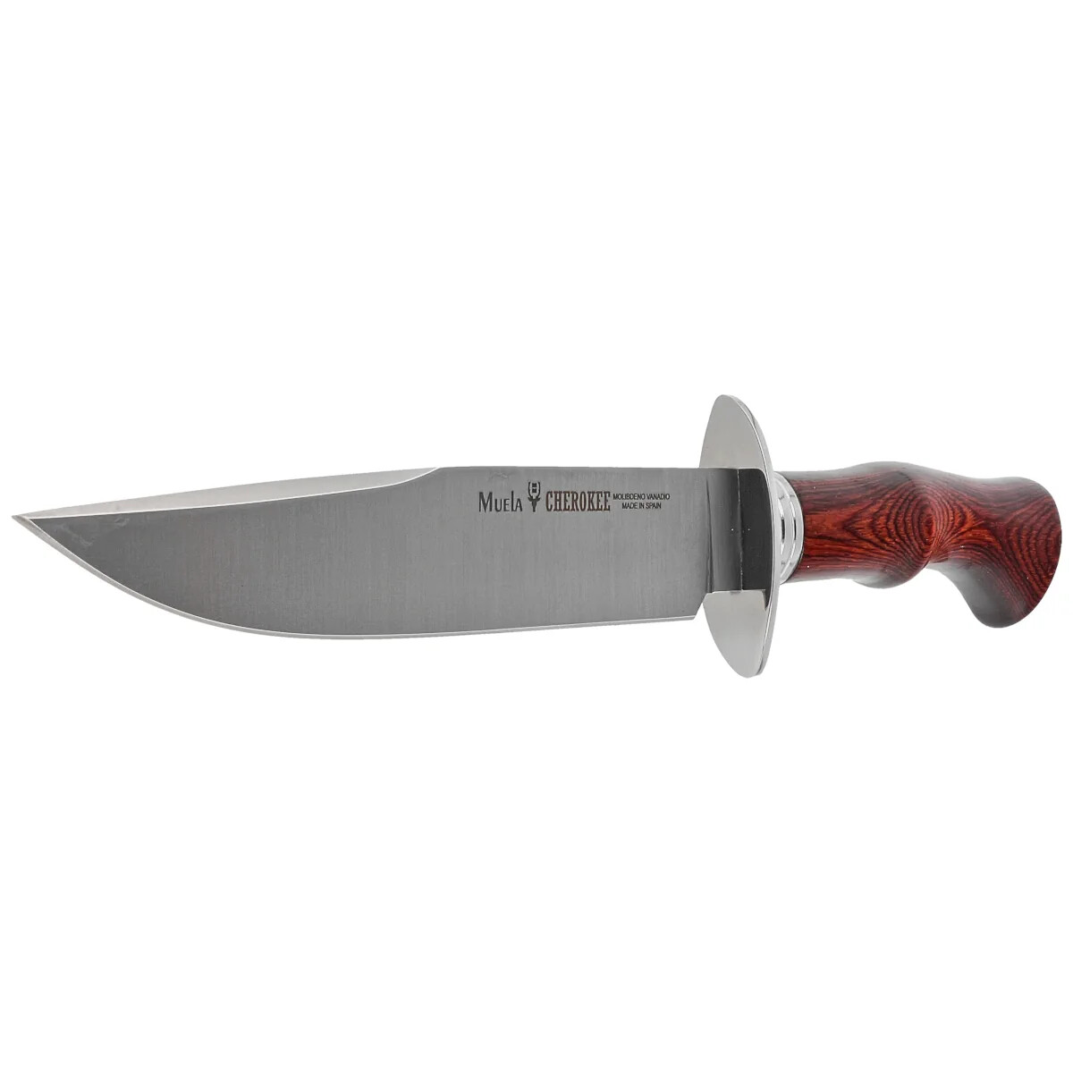 Muela Cherokee-19R Red Pakka Wood Knife, Satin X50CrMoV15 | eBay